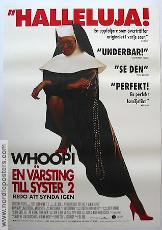 En värsting till syster 2 1993 poster Whoopi Goldberg Maggie Smith
