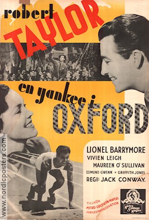 En yankee i Oxford 1938 poster Robert Taylor Vivien Leigh Jack Conway Sport