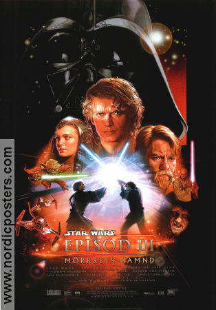 Episod III Mörkrets hämnd 2005 poster Ewan McGregor Natalie Portman George Lucas Hitta mer: Star Wars