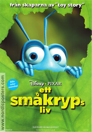 Ett småkryps liv 1998 poster Kevin Spacey John Lasseter Filmbolag: Pixar Insekter och spindlar