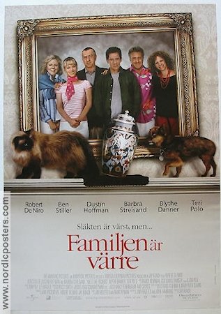 Familjen är värre 2004 poster Robert De Niro Ben Stiller Barbra Streisand Jay Roach Katter