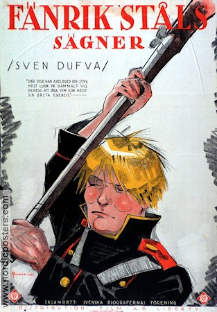 Fänrik Ståls sägner Sven Dufva 1927 poster Edvin Adolphson