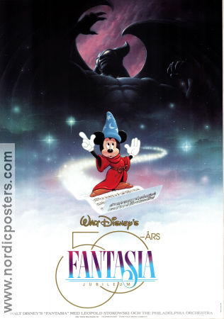 Fantasia 1940 poster Leopold Stokowski Mickey Mouse Musse Pigg James Algar Musikaler