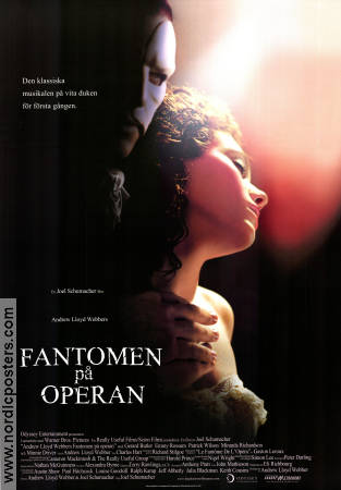 Fantomen på operan 2004 poster Gerard Butler Musik: Andrew Lloyd Webber Romantik Musikaler
