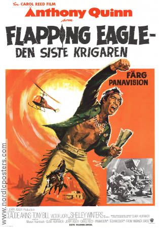 Flapping Eagle 1970 poster Anthony Quinn Claude Akins Tony Bill Carol Reed