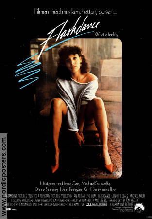 Flashdance 1983 poster Jennifer Beals Adrian Lyne Disco Dans