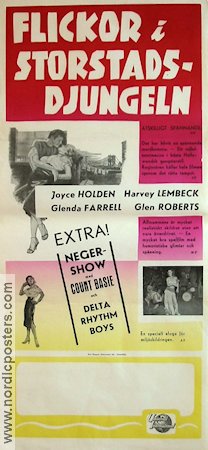 Flickor i storstadsdjungeln 1953 poster Joyce Holden Count Basie Damer