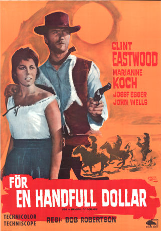 Filmposter För en handfull dollar 1966 Clint Eastwood