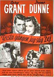 Första gången jag såg dej 1942 poster Cary Grant Irene Dunne