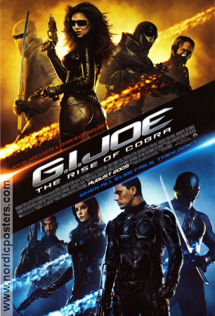 G I Joe: The Rise of Cobra 2009 poster Dennis Quaid Channing Tatum Marlon Wayans Stephen Sommers