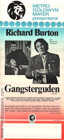 Gangsterguden 1971 poster Richard Burton Ian McShane Nigel Davenport Michael Tuchner