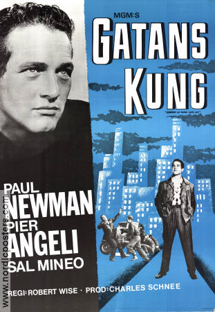 Gatans kung 1956 poster Paul Newman Robert Wise