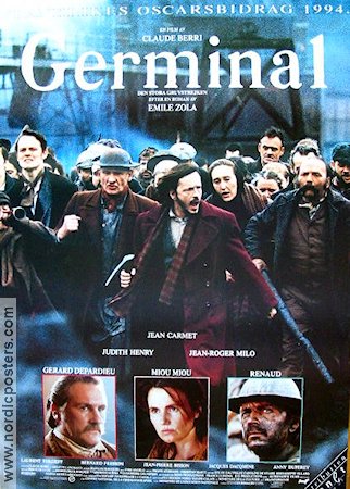 Germinal 1993 poster Jean Carmet Gerard Depardieu