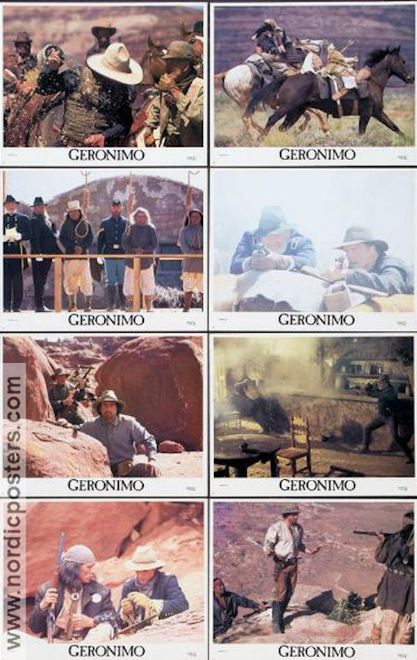 Geronimo 1993 lobbykort Jason Patric Gene Hackman Matt Damon