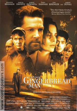 The Gingerbread Man 1998 poster Kenneth Branagh Embeth Davidtz Robert Downey Jr Robert Altman