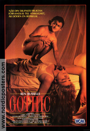 Gothic 1986 poster Gabriel Byrne Julian Sands Natasha Richardson Ken Russell
