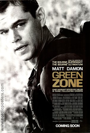 The Green Zone 2010 poster Matt Damon Jason Isaacs Greg Kinnear Paul Greengrass