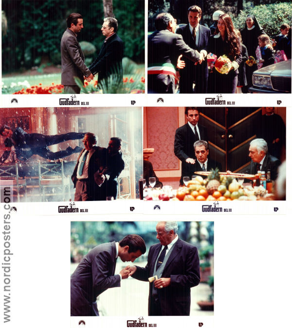 Gudfadern 3 1990 lobbykort Al Pacino Diane Keaton Andy Garcia Francis Ford Coppola Maffia