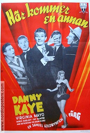Här kommer en annan 1947 poster Danny Kaye Virginia Mayo Boris Karloff