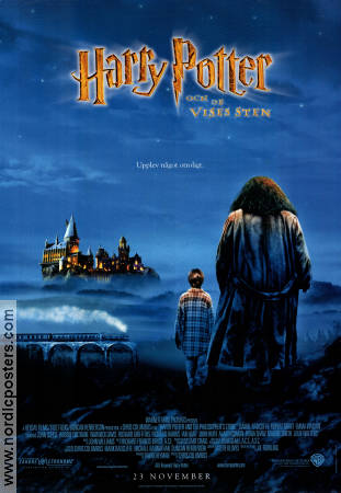 Harry Potter och de vises sten 2001 poster Daniel Radcliffe Alan Rickman Rupert Grint Richard Harris Chris Columbus Text: J K Rowling