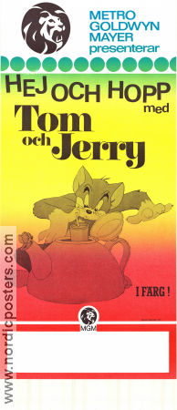 Hej och hopp med Tom och Jerry 1974 poster Mel Blanc Joseph Barbera Animerat Från TV