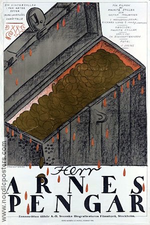 Herr Arnes pengar 1919 poster Mauritz Stiller Text: Selma Lagerlöf