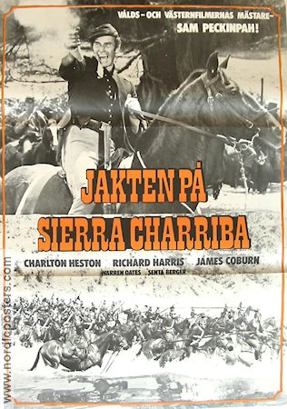 Jakten på Sierra Charriba 1965 poster Charlton Heston Senta Berger Sam Peckinpah