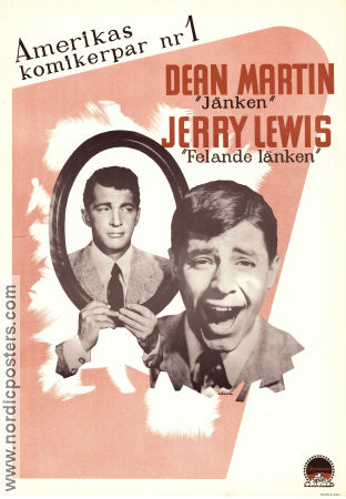 Jänken och felande länken 1950 poster Dean Martin Jerry Lewis