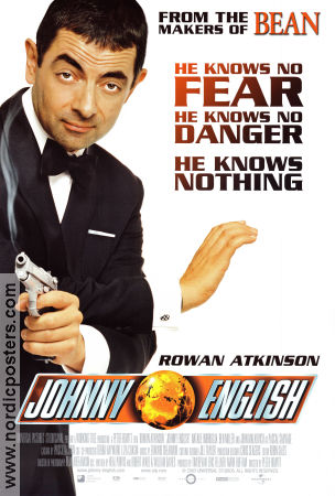 Johnny English 2003 poster Rowan Atkinson John Malkovich Natalie Imbruglia Peter Howitt Agenter
