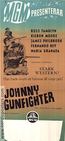 Johnny Gunfighter 1965 poster Russ Tamblyn Kieron Moore James Philbrook Paul Landres