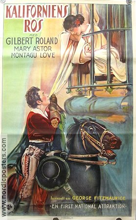Kaliforniens ros 1928 poster Gilbert Roland Mary Astor George Fitzmaurice