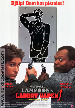 Laddat vapen 1 1993 poster Emilio Estevez Samuel L Jackson Jon Lovitz Gene Quintano Vapen
