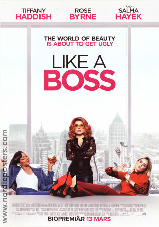 Like A Boss 2020 poster Tiffany Haddish Rose Byrne Salma Hayek Miguel Arteta