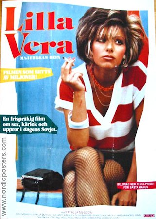 Lilla Vera 1988 poster Natalja Negoda Ryssland Rökning