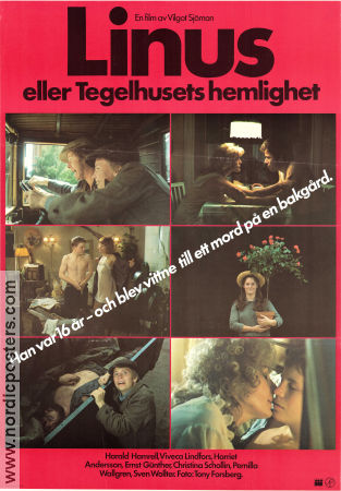 Linus eller tegelhusets hemlighet 1979 poster Harald Hamrell Viveca Lindfors Ernst Günther Vilgot Sjöman