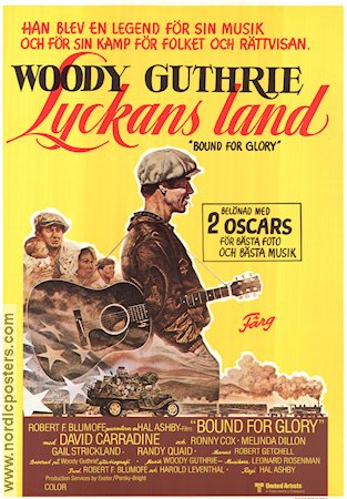 Lyckans land 1976 poster Woody Guthrie David Carradine Hal Ashby Instrument