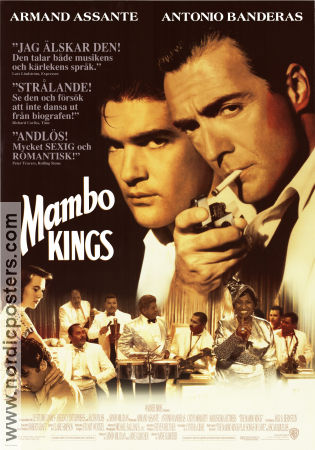 The Mambo Kings 1992 poster Antonio Banderas Armand Assante Cathy Moriarty Arne Glimcher Rökning Dans