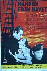 Männen från havet 1938 poster George Raft Henry Fonda Dorothy Lamour Henry Hathaway