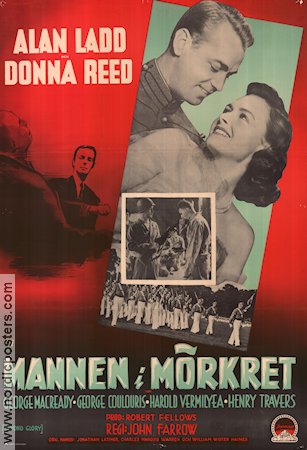 Mannen i mörkret 1949 poster Alan Ladd Donna Reed