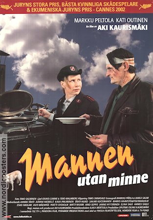 Mannen utan minne 2002 poster Kati Outinen Markku Peltola Aki Kaurismäki Finland
