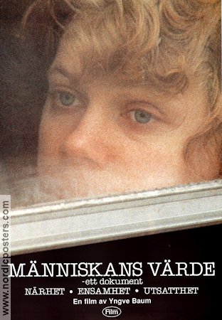 Människans värde 1990 poster Yngve Baum Dokumentärer