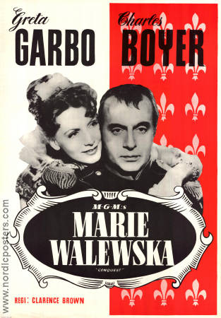 Marie Walewska 1938 poster Greta Garbo Charles Boyer Reginald Owen Clarence Brown