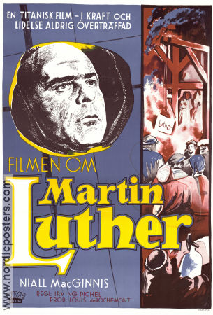 Martin Luther 1953 poster Niall MacGinnis John Ruddock Pierre Lefevre Irving Pichel Religion