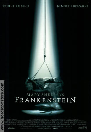Mary Shelley´s Frankenstein 1994 poster Tom Hulce Helena Bonham Carter Robert De Niro Kenneth Branagh Hitta mer: Frankenstein