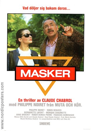 Masker 1987 poster Philippe Noiret Anne Brochet Claude Chabrol