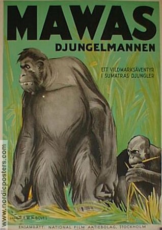 Mawas djungelmannen 1930 poster Dokumentärer