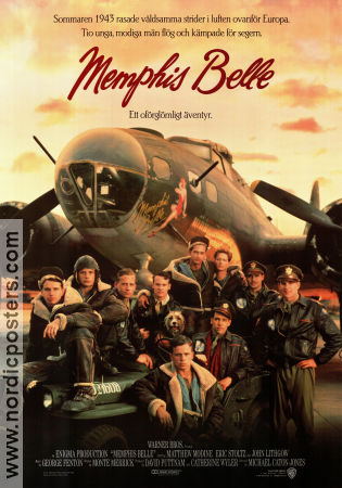 Memphis Belle 1990 poster Matthew Modine Eric Stoltz Tate Donovan Michael Caton-Jones Flyg Krig