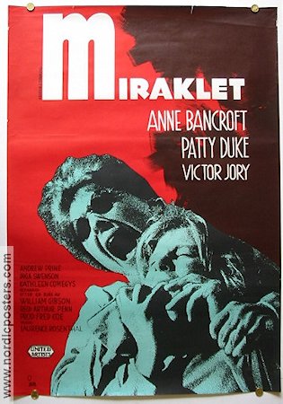 Miraklet 1963 poster Anne Bancroft Inga Swenson Arthur Penn