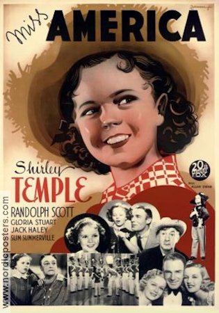 Miss America 1938 poster Shirley Temple Randolph Scott Allan Dwan