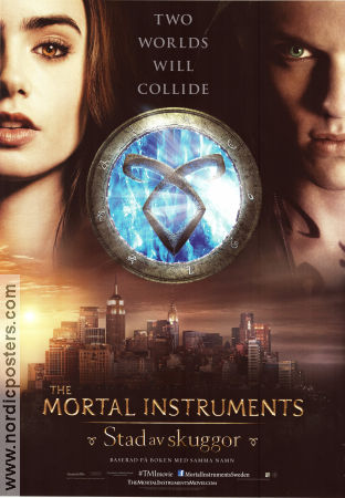 The Mortal Instruments: City of Bones 2013 poster Lily Collins Jamie Campbell Bower Robert Sheehan Harald Zwart